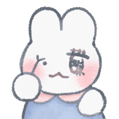 [LINEスタンプ] はぴうさぎ