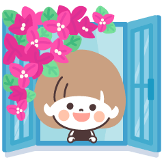 [LINEスタンプ] モノトーンmushちゃん・夏