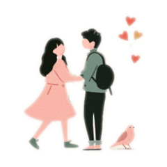 [LINEスタンプ] Cohabiting Couple Stamp