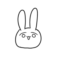 [LINEスタンプ] てきとぅーうさちゃん