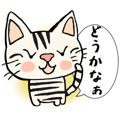 [LINEスタンプ] ハッキリ言えない猫