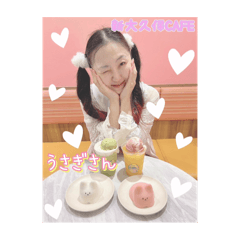 [LINEスタンプ] 愛理たんの新大久保韓国cafe巡り♡