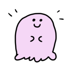 [LINEスタンプ] 学校へ通うおばけ