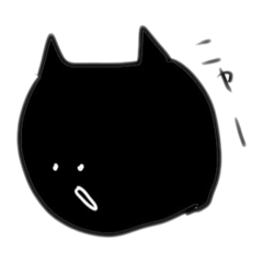 [LINEスタンプ] 黒ねこミーちゃん