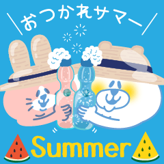 [LINEスタンプ] 夏の日常★台風・猛暑★しろいくまちゃん