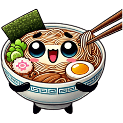 [LINEスタンプ] はらへり！麺ズ