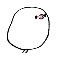 [LINEスタンプ] 文鳥ぶんちょ