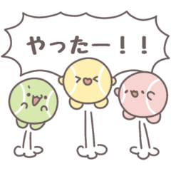 [LINEスタンプ] 【テニス】全力応援スタンプ！