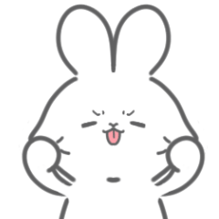 [LINEスタンプ] あにまるずスタンプ うさちゃまばーじょん