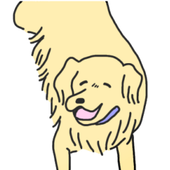 [LINEスタンプ] 決断したい犬