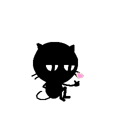 [LINEスタンプ] 気まぐれ黒猫