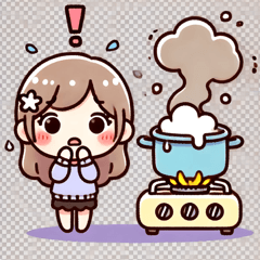 [LINEスタンプ] 料理の失敗とハプニング