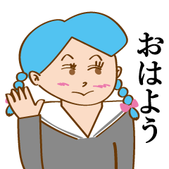 [LINEスタンプ] 女子学生ちゃん5号の画像（メイン）