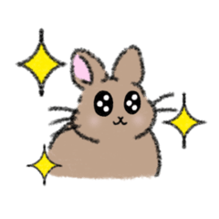 [LINEスタンプ] 我が家のイラストうさぎ