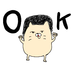 [LINEスタンプ] パンチパーマニャンキー