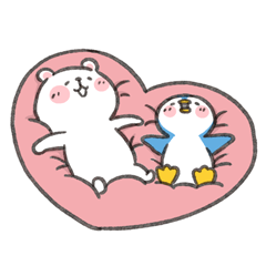 [LINEスタンプ] くまとペンタの画像（メイン）