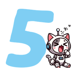 [LINEスタンプ] AIねこロボ⁉︎スタンプ5  for  MENS