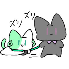 [LINEスタンプ] 16にゃんず_Mbti3