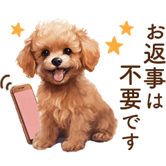 [LINEスタンプ] トイプードル I 敬語スタンプ「改訂版」の画像（メイン）