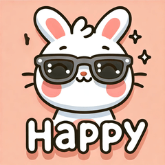 [LINEスタンプ] サングラスうさぎスタンプ