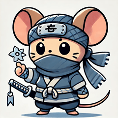 [LINEスタンプ] ニンジャのネズミスタンプ