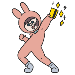 [LINEスタンプ] イロコンジョロコンうさコン