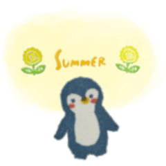 [LINEスタンプ] 消しゴムハンコ 夏ver.