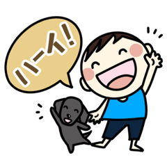 [LINEスタンプ] SoraとWalshのあいさつ