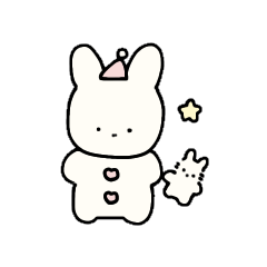 [LINEスタンプ] うさぎちゃんのゆめ