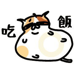 [LINEスタンプ] 日本語 かわいい白猫 日本__3