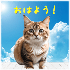 [LINEスタンプ] 日常会話で使いやすいリアルで可愛い猫