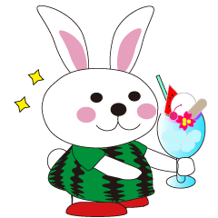 [LINEスタンプ] うさぎスタンプBONchan 第2弾★夏