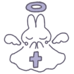 [LINEスタンプ] うさぎが天使