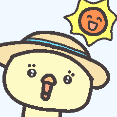 [LINEスタンプ] 動く！ぴよこの夏スタンプ