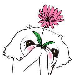 [LINEスタンプ] ペキニーズ*ぺたんこ*⑥