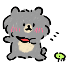 [LINEスタンプ] くろぽめお、時々いぬ。