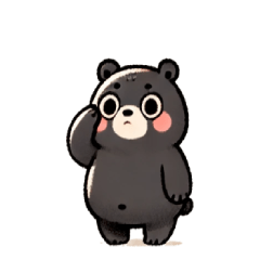 [LINEスタンプ] 表情豊かな太っちょクマスタンプ