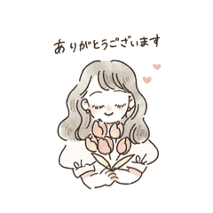 [LINEスタンプ] 淡色女子 敬語スタンプ