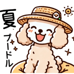 [LINEスタンプ] 夏のプードルスタンプ