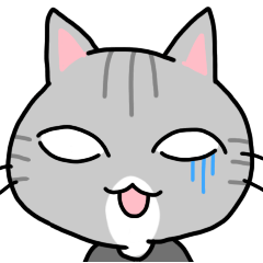 [LINEスタンプ] 白目ねこと子供たちの育児スタンプ