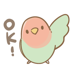 [LINEスタンプ] コザクラインコのあんずちゃん