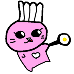 [LINEスタンプ] うさぎチモモ