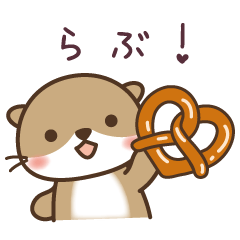 [LINEスタンプ] 毎日使える！スイーツ×こつめかわうそ