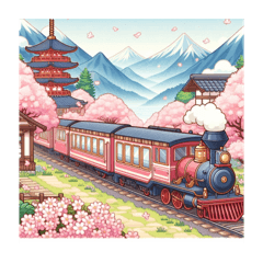 [LINEスタンプ] 日本の鉄道風景写真を毎日掲載