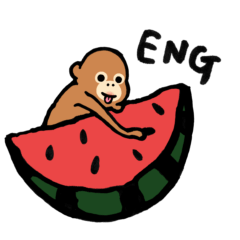 [LINEスタンプ] オランウータンベイビーズ その9 英語