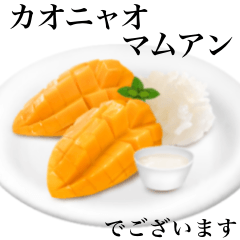 [LINEスタンプ] 【敬語】 カオニャオマムアン