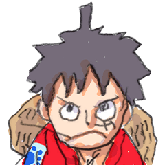 [LINEスタンプ] 尾田っちの左手描きONE PIECEスタンプ2再販