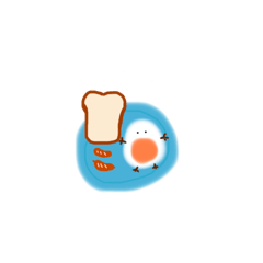 [LINEスタンプ] めだまやき Fried Egg