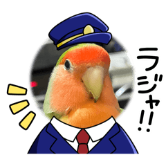 [LINEスタンプ] コザクラインコのうめちゃん7-3