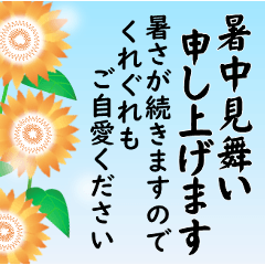 [LINEスタンプ] 【夏】暑中見舞い,誕生日カード,日常会話等